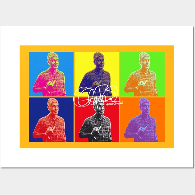 Anthony Bourdain Pop Art Wall Art by Bingung Mikir Nama Design